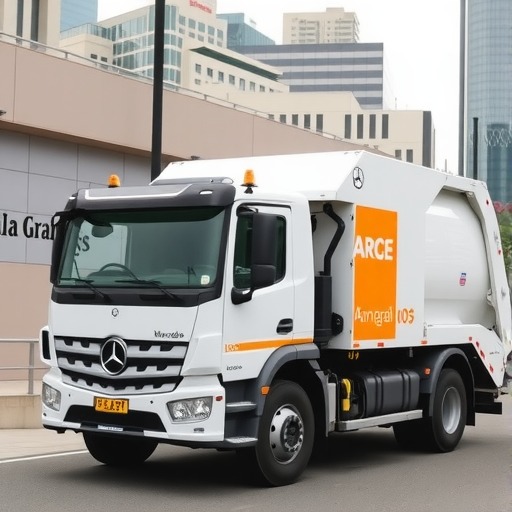 奔驰垃圾车交付澳大利亚：配有两个方向盘